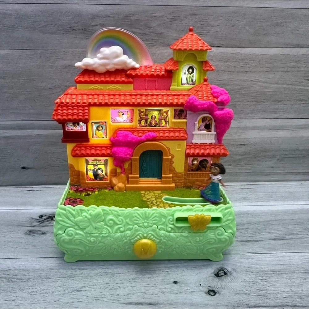 Disney Encanto Jewelry Box with Rainbow and Pink Accents